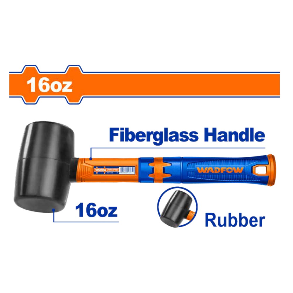 [WHM7302] Mazo de goma 16OZ/450G m/fibra