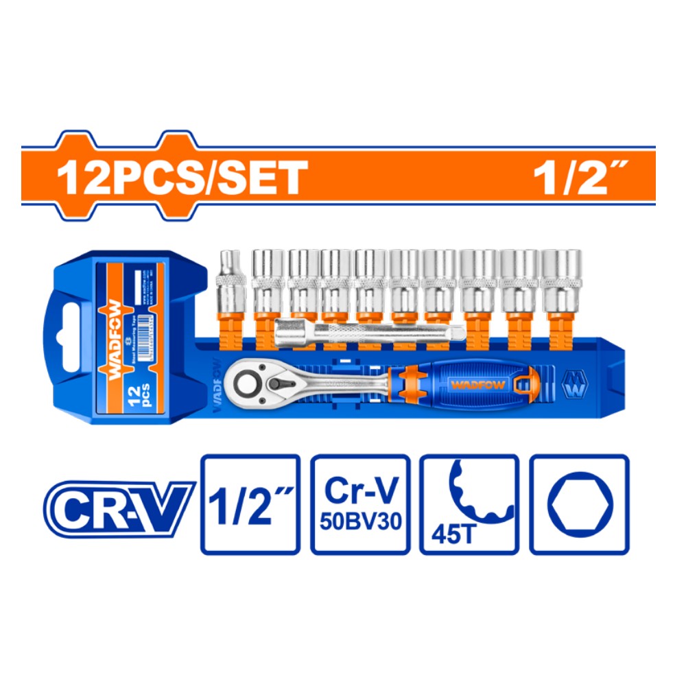 [WST2212] Juego de dados 12PCS 1/2"