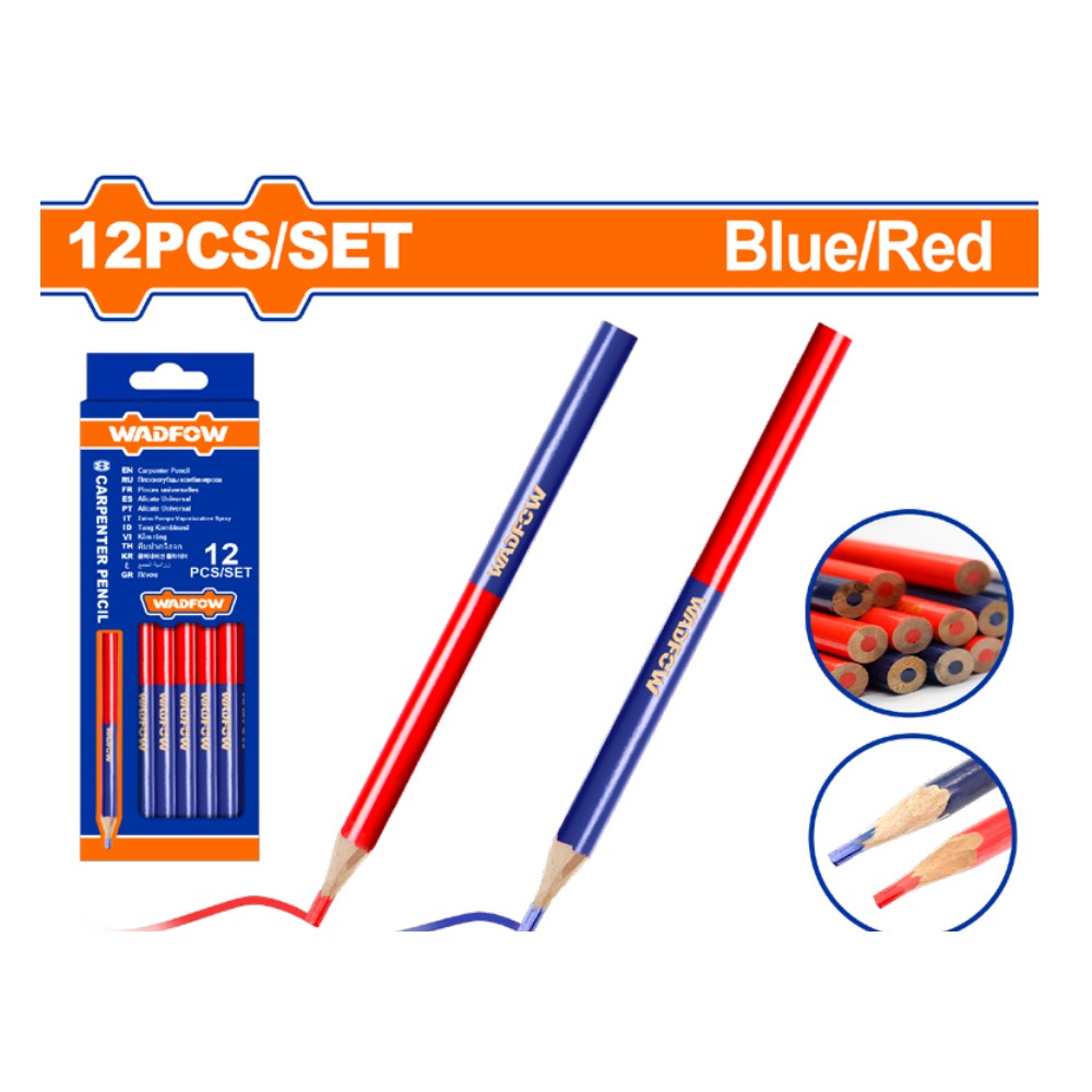 [WMQ2512] Lapiz de carpintero bicolor 12PCS