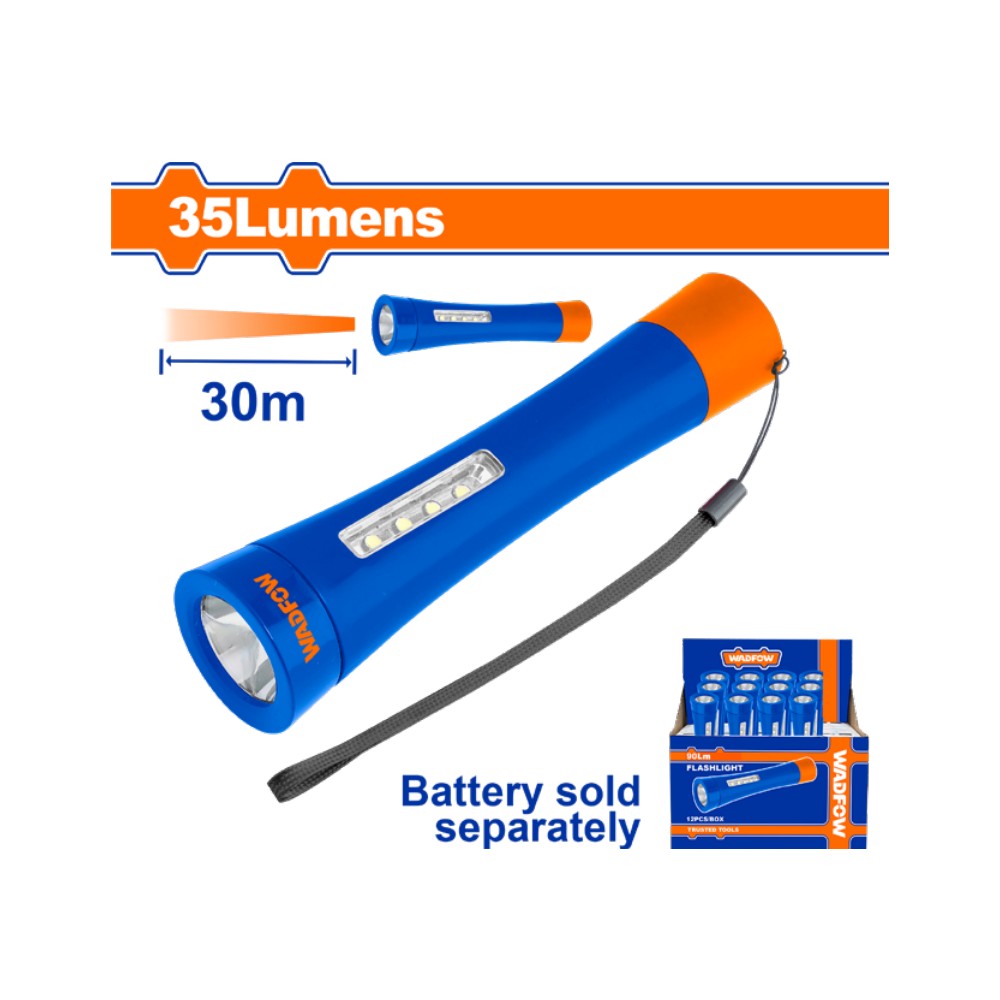 [WFL10035] Linterna d/mano 35LUM/DIST30M larga