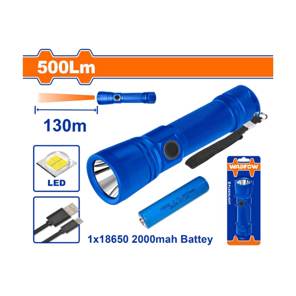 [WFL5408] Linterna d/mano 500LUM/DIST130M