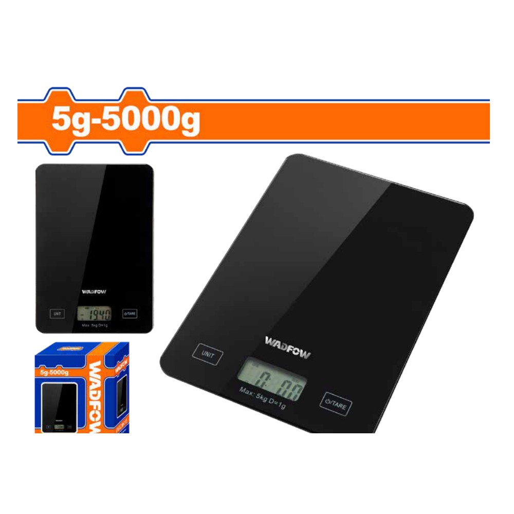 [WKE3504] Balanza de cocina de 5G-5KG vidrio templado
