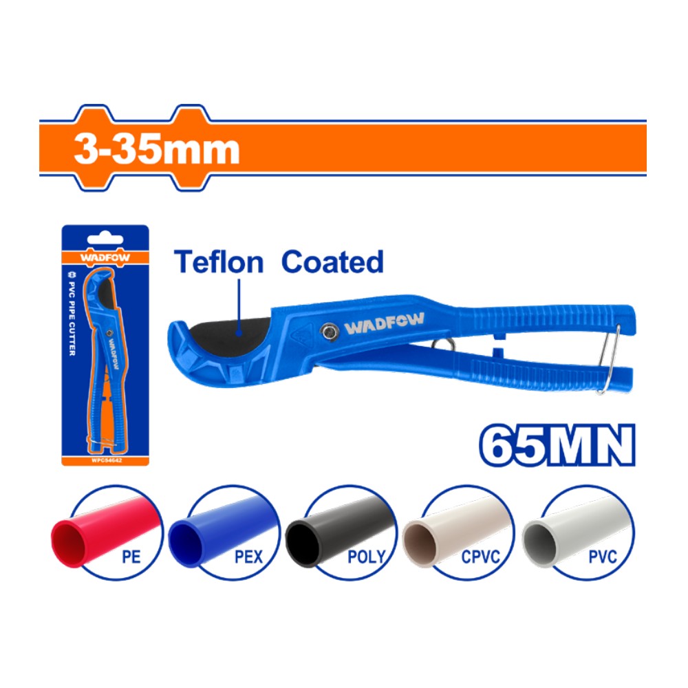 [WPC54636] Cortador de tubo PVC azul de 3 a 35MM