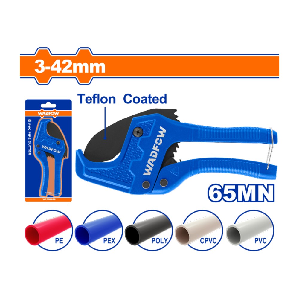 [WPC54642] Cortador de tubo PVC azul de 3 a 42MM