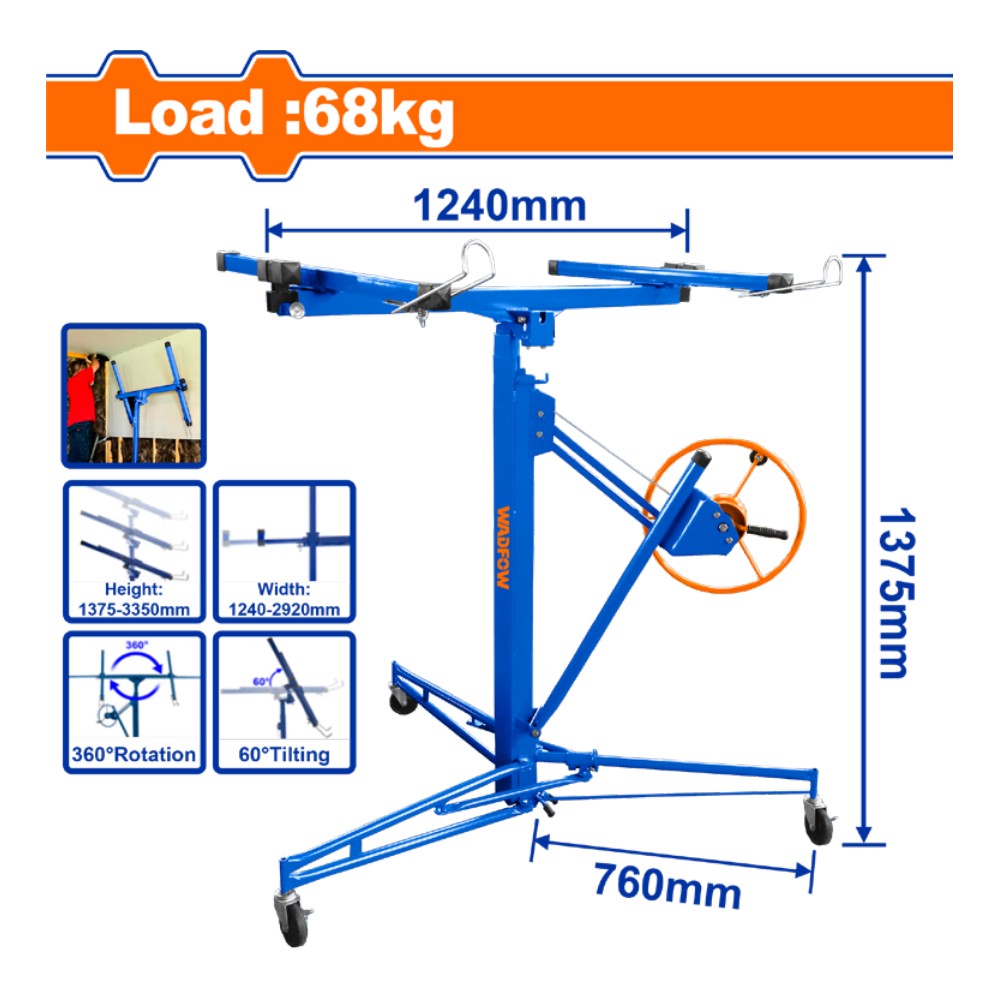 [WJSQ1168] Elevador para laminas de yeso drywall gypsum 68KG
