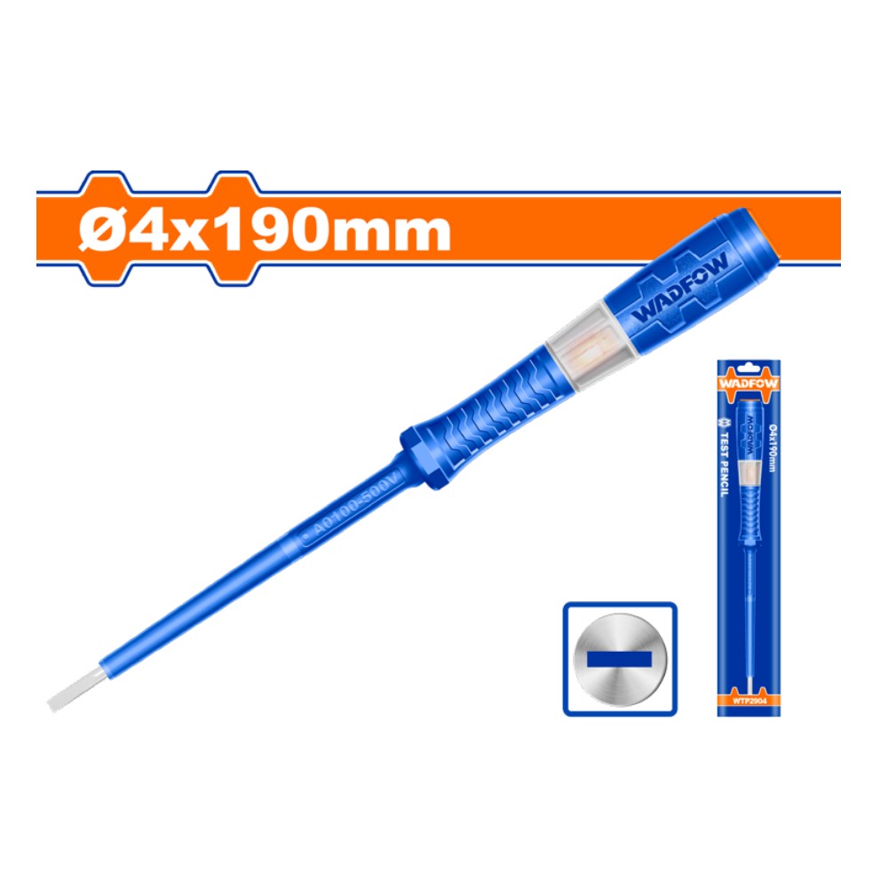 [WTP2904] Herramientas de jardinería comprobador de luz profesional 500V pala de acero m/madera cuadrada