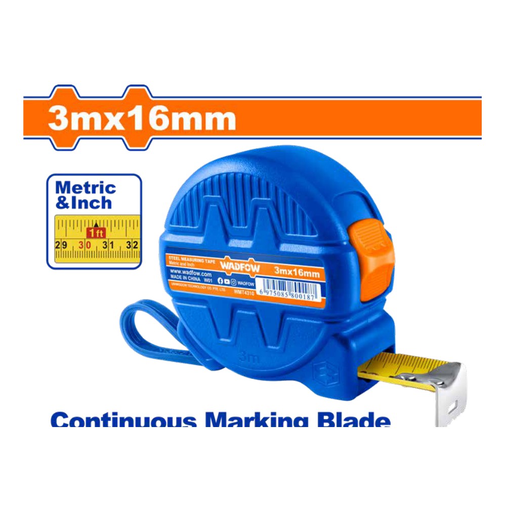 [WMT4310] Flexometro de 3MX16MM plástico