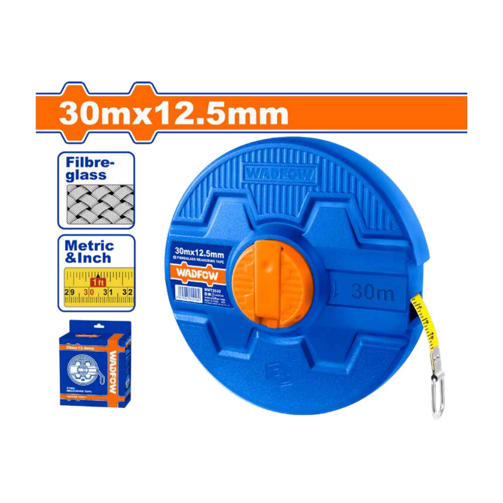 [WMT2530] Cinta metrica 30MX12.5MM fibra de vidrio