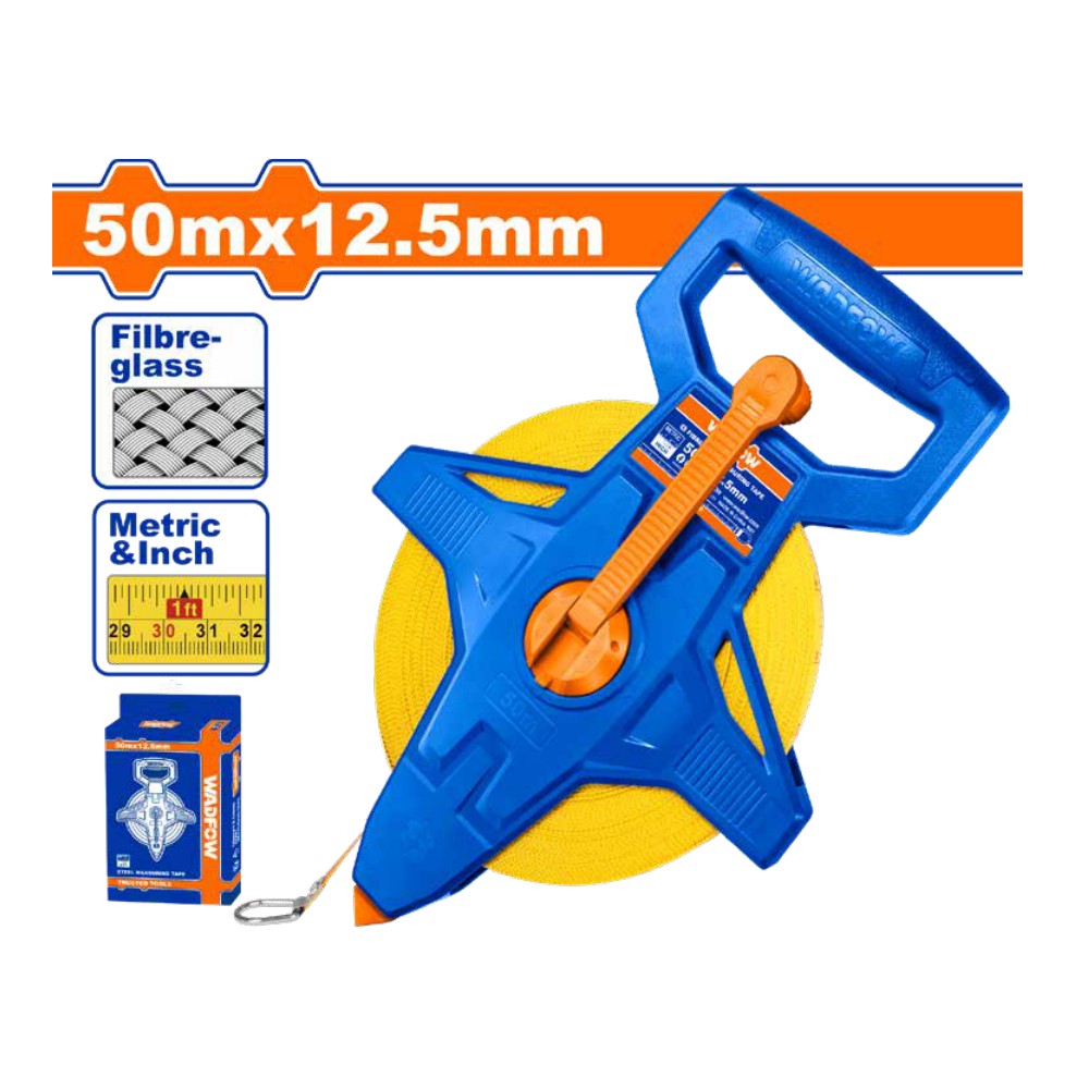 [WMT2550] Cinta métrica de fibra de vidrio reforzada 50M X 12,5MM