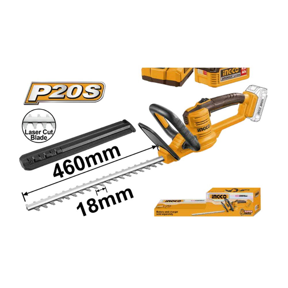 [CHTLI20018K] Kit recortadora de setos inalámbrica 460mm 20V