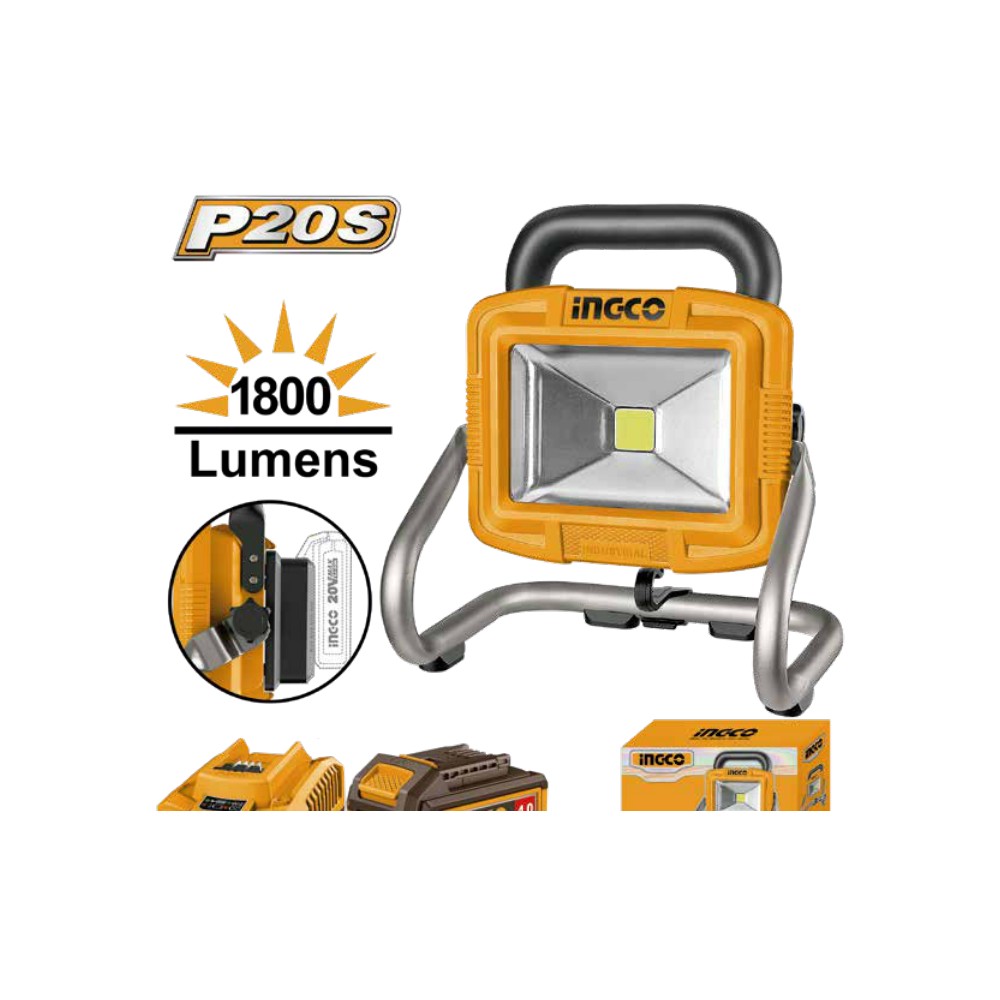 [CWLI2025K] Kit reflector LED inalámbrico 1800LM 20V