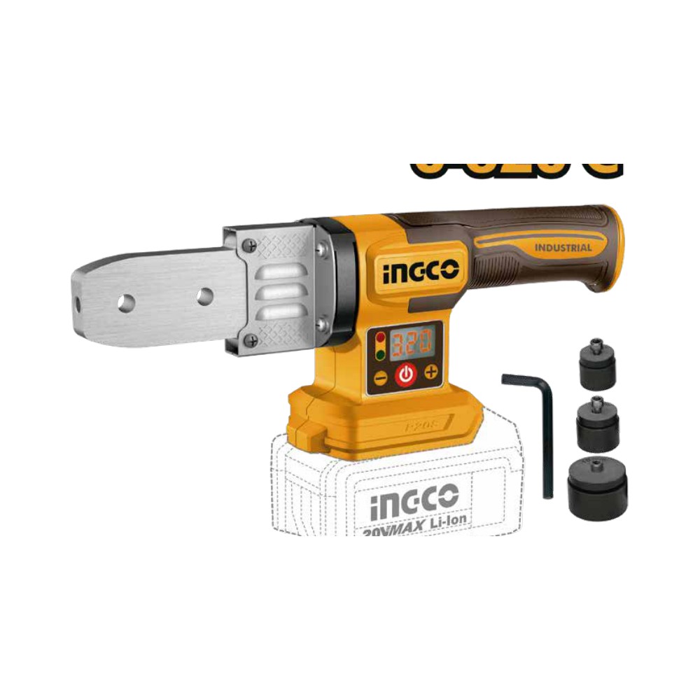[PTWTLI2018] Termofusor inalámbrico tubo PVC 20V 0°/320°C