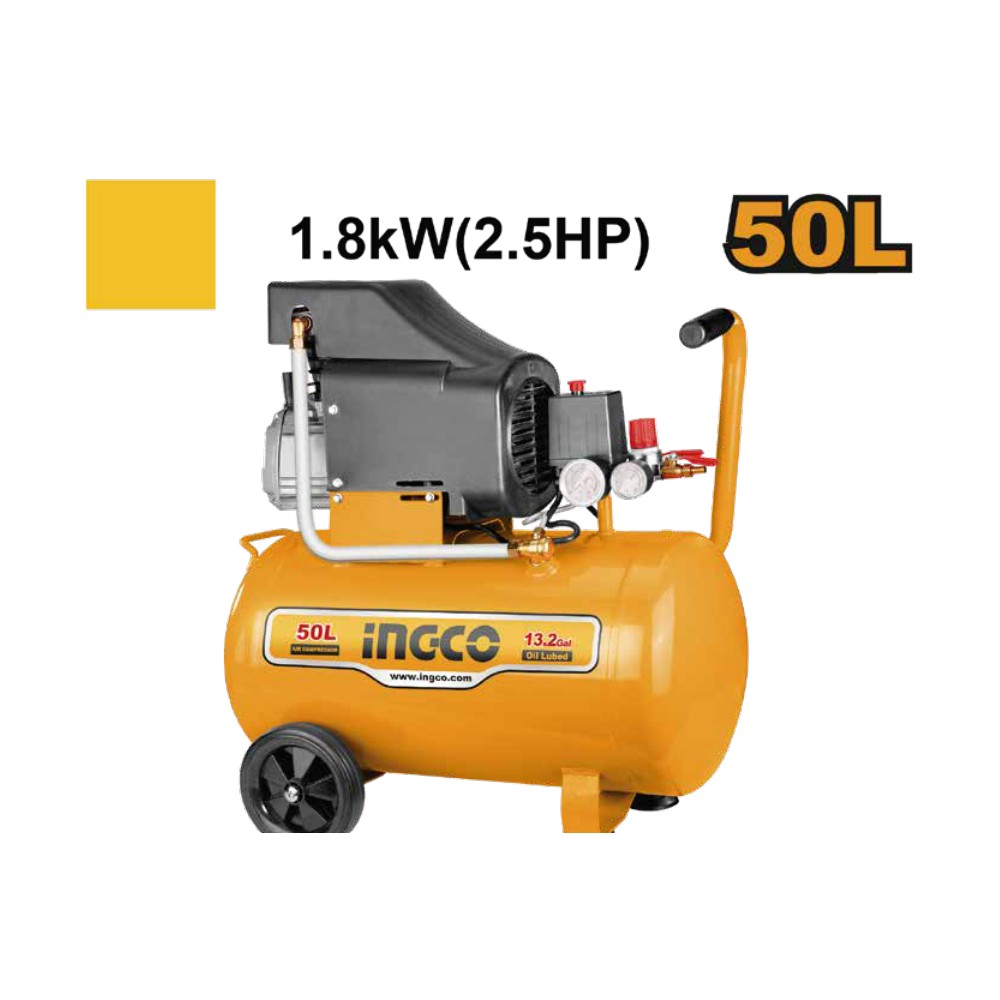 [UAC125508] Compresor de aire 50L 1.8KW 2.5 hp INGCO