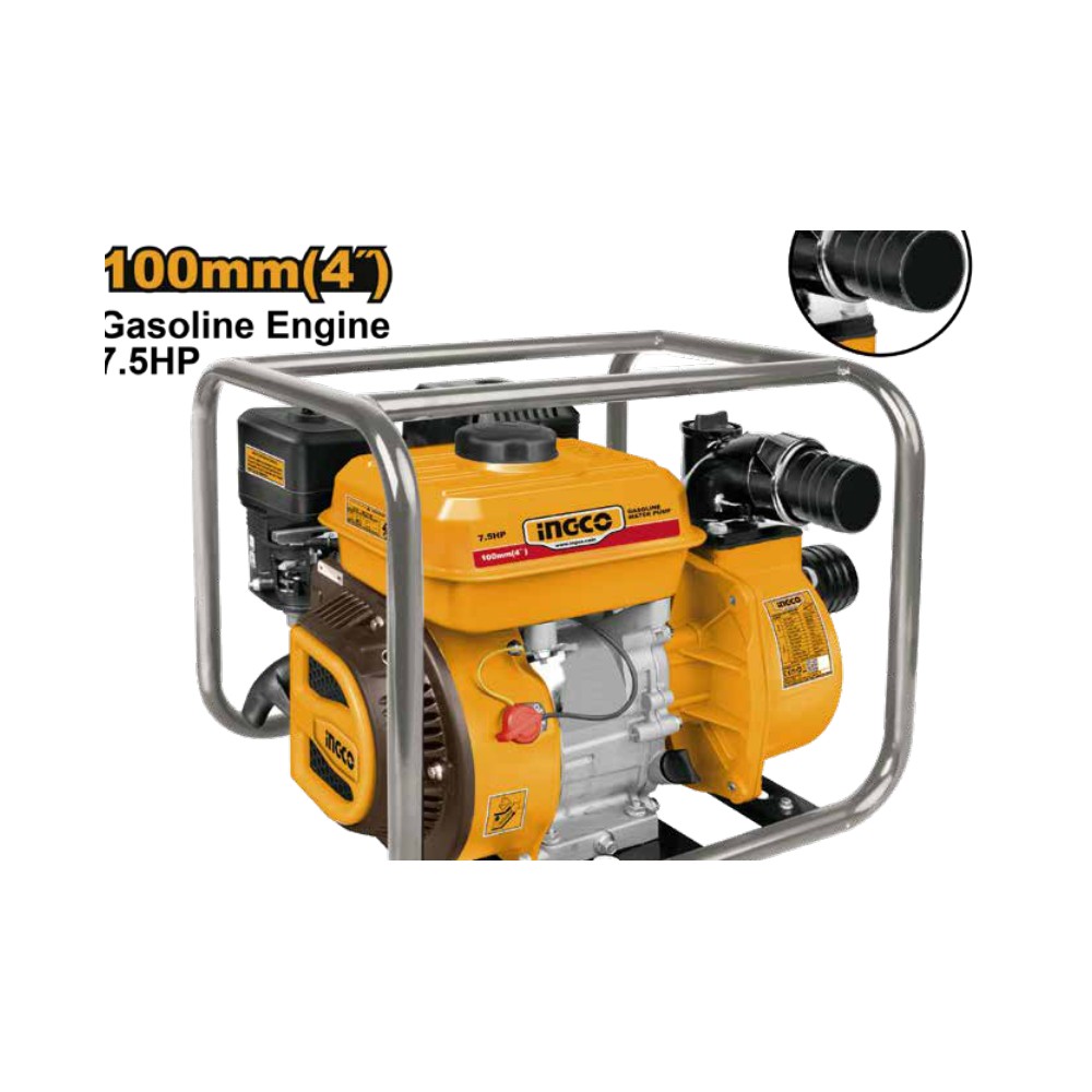 [GWP412] Bomba de agua a gasolina 7,5HP 4" 1500L/MIN