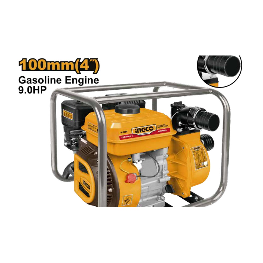 [GWP402] Bomba de agua de gasolina 9HP 4" 1500L/MIN