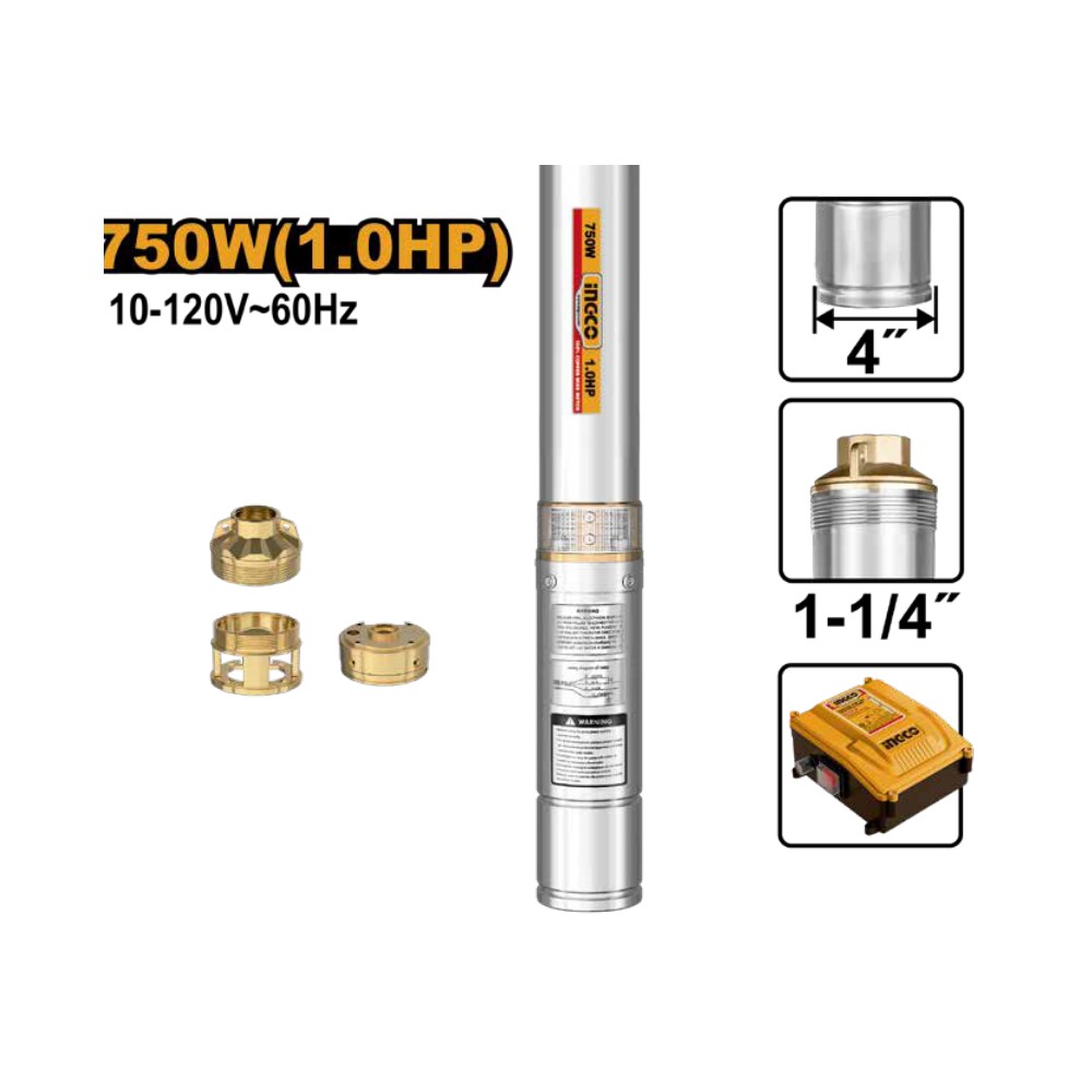 [UDWP75062] Kit bomba de agua sumergible 1.0 hp industrial