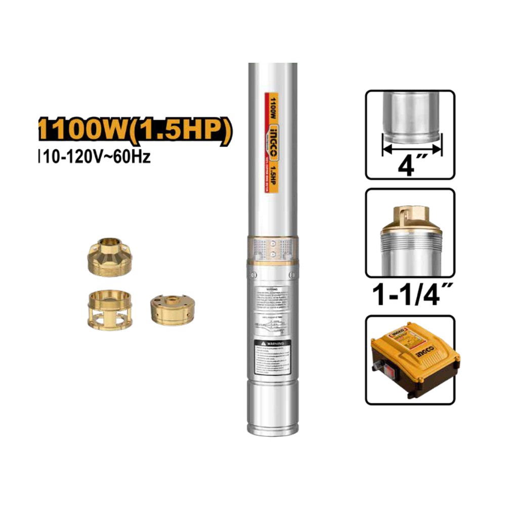 [UDWP110062] Kit bomba de agua sumergible 1.5HP industrial