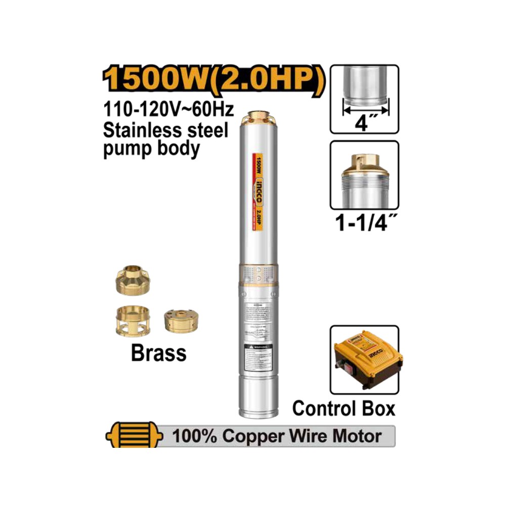 [UDWP150062] Kit bomba de agua sumergible 2.0 hp industrial