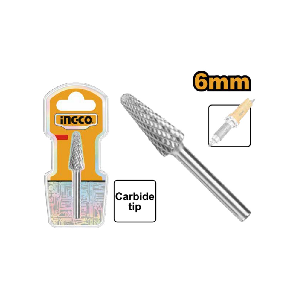 Fresa rotativa forma de cono 6MM