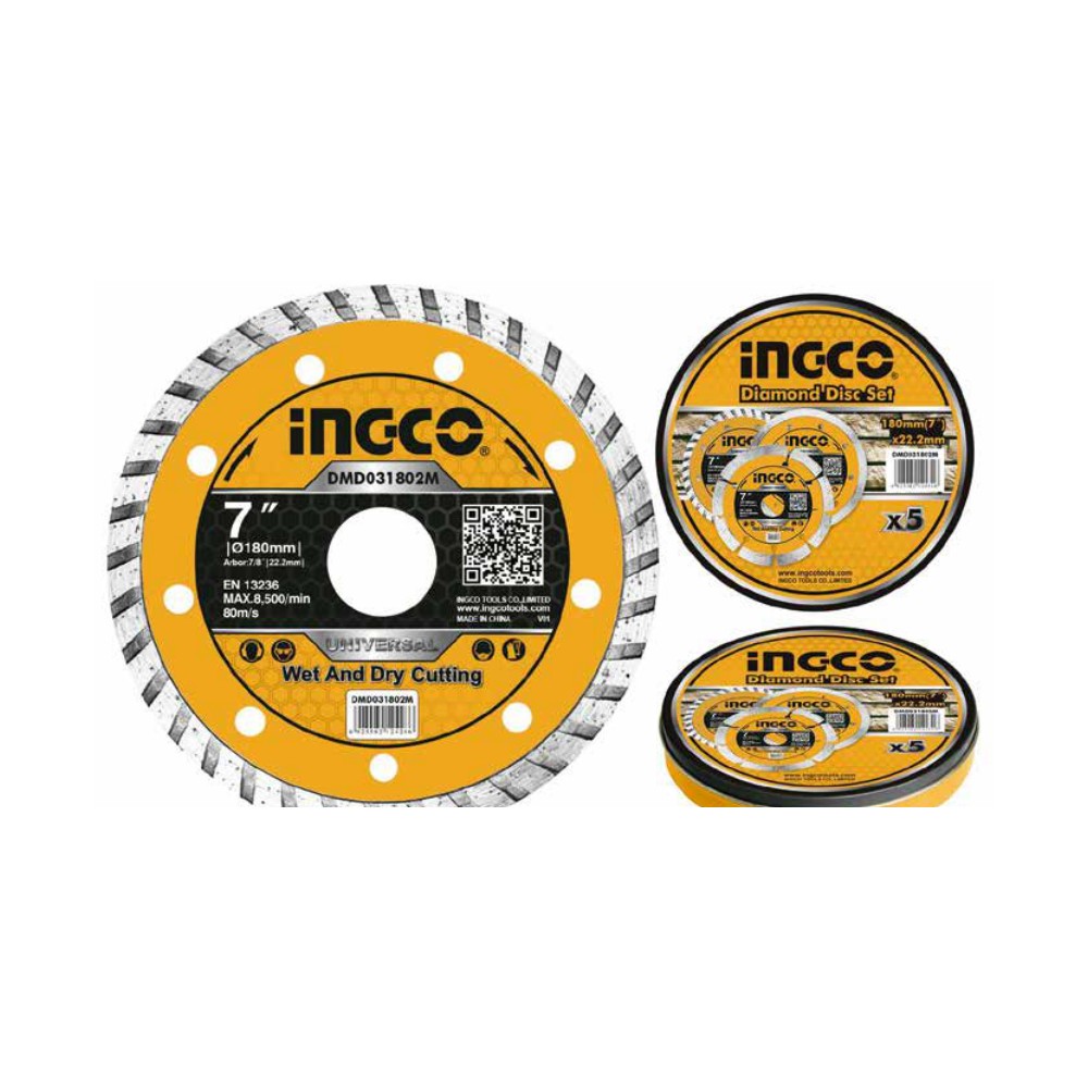 Set disco de diamante turbo 5 piezas