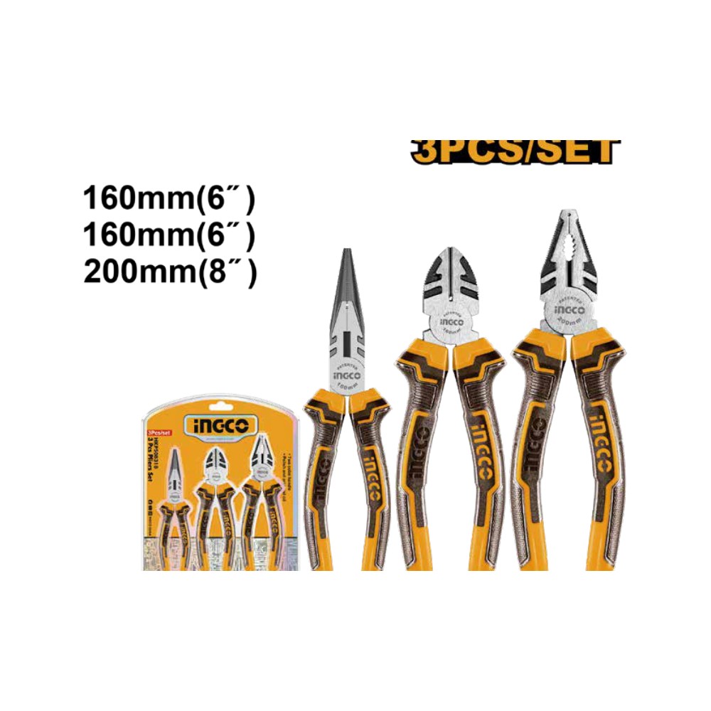Juego alicates industriales 3 PCS