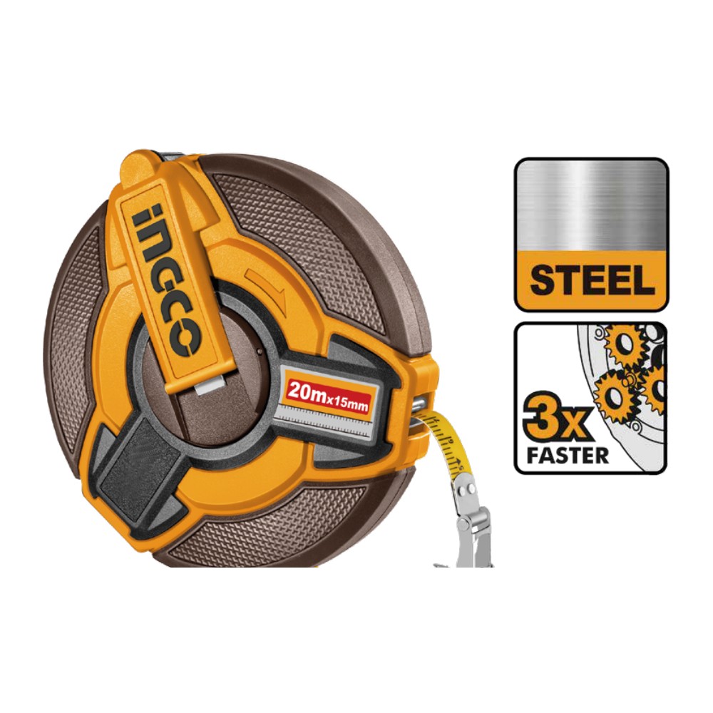[HSMT0820] Cinta metrica 20M. acero industrial