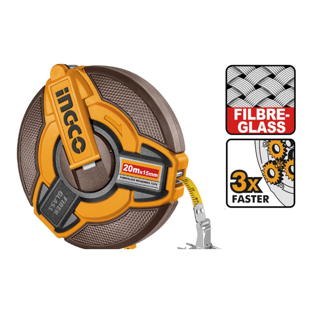 [HFMT1820] Cinta metrica 20M fibra vidrio industrial