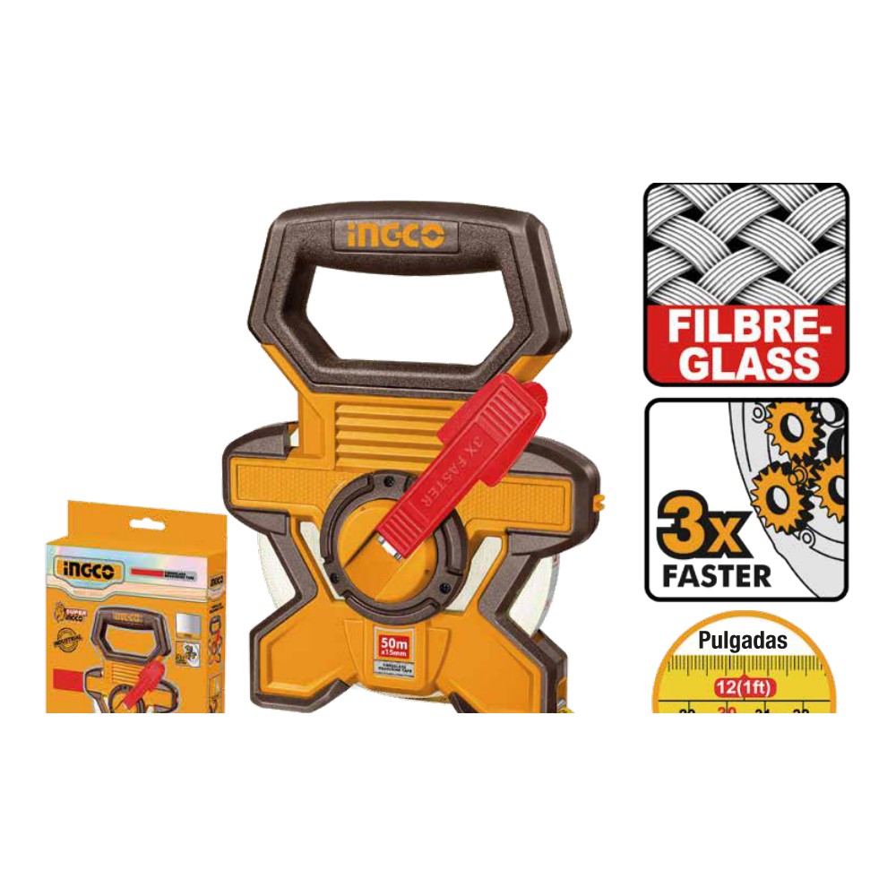 [HFMT1850] Cinta metrica 50M fibra de vidrio industrial