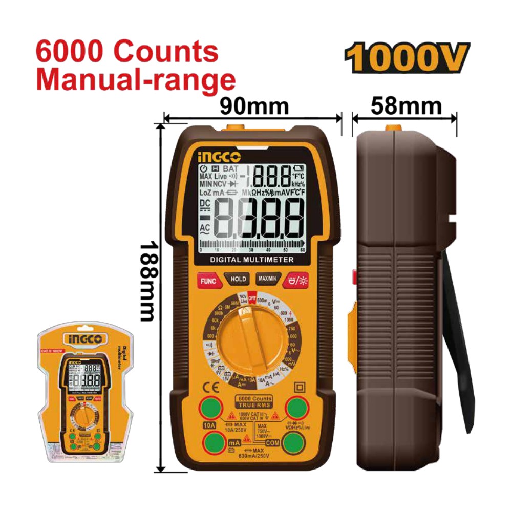 [DM310002] Multimetro digital 6000. cuentas