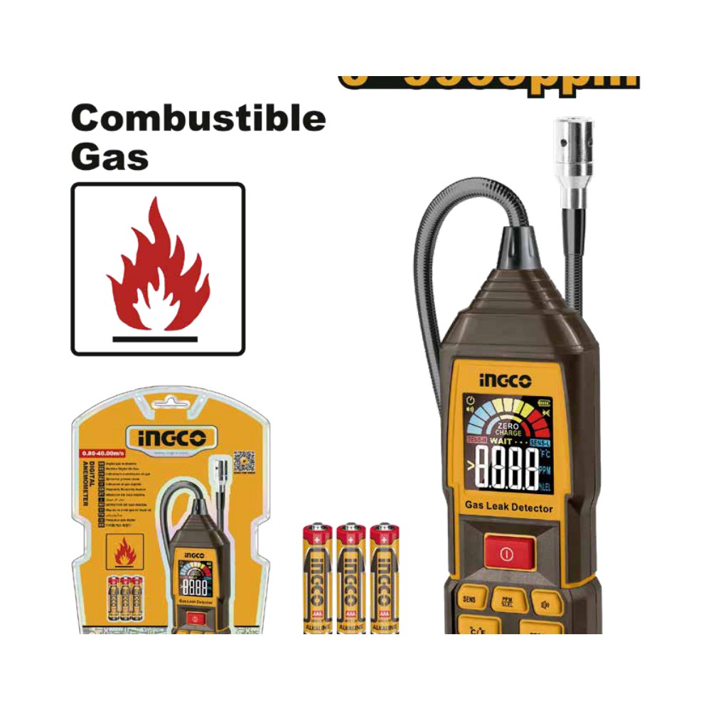 [HETGA031] Medidor de gas metano digital 0~9999ppm(methane)