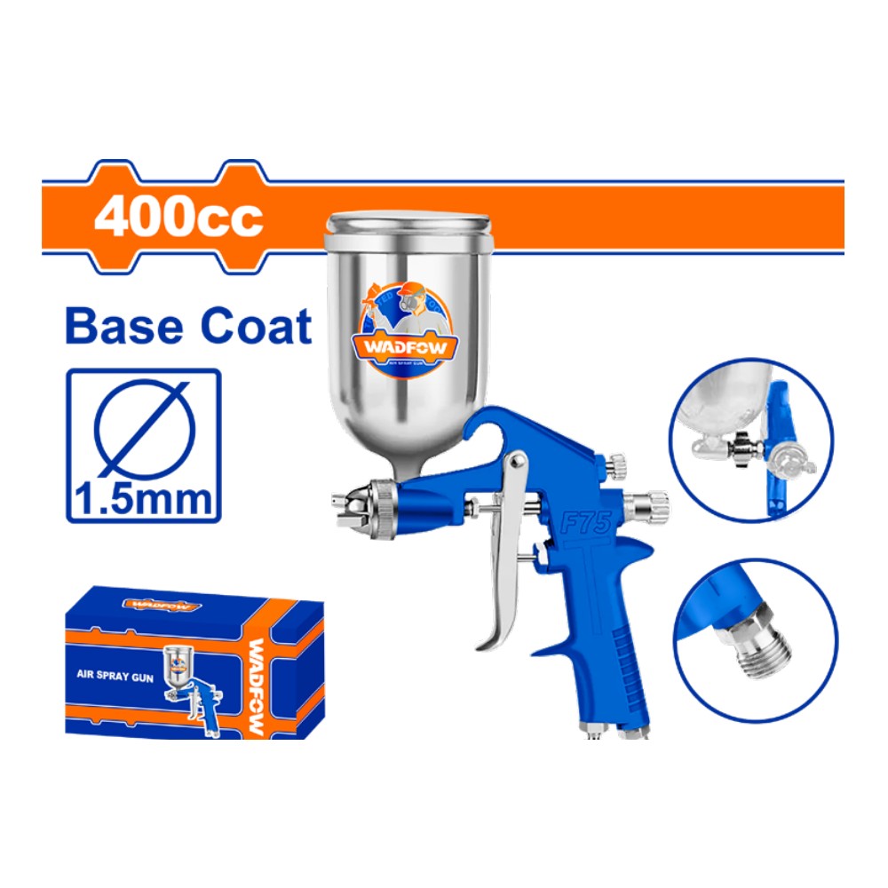 [WGA1540] Soplete de pintura vaso metálico 1,5MM-400 cc