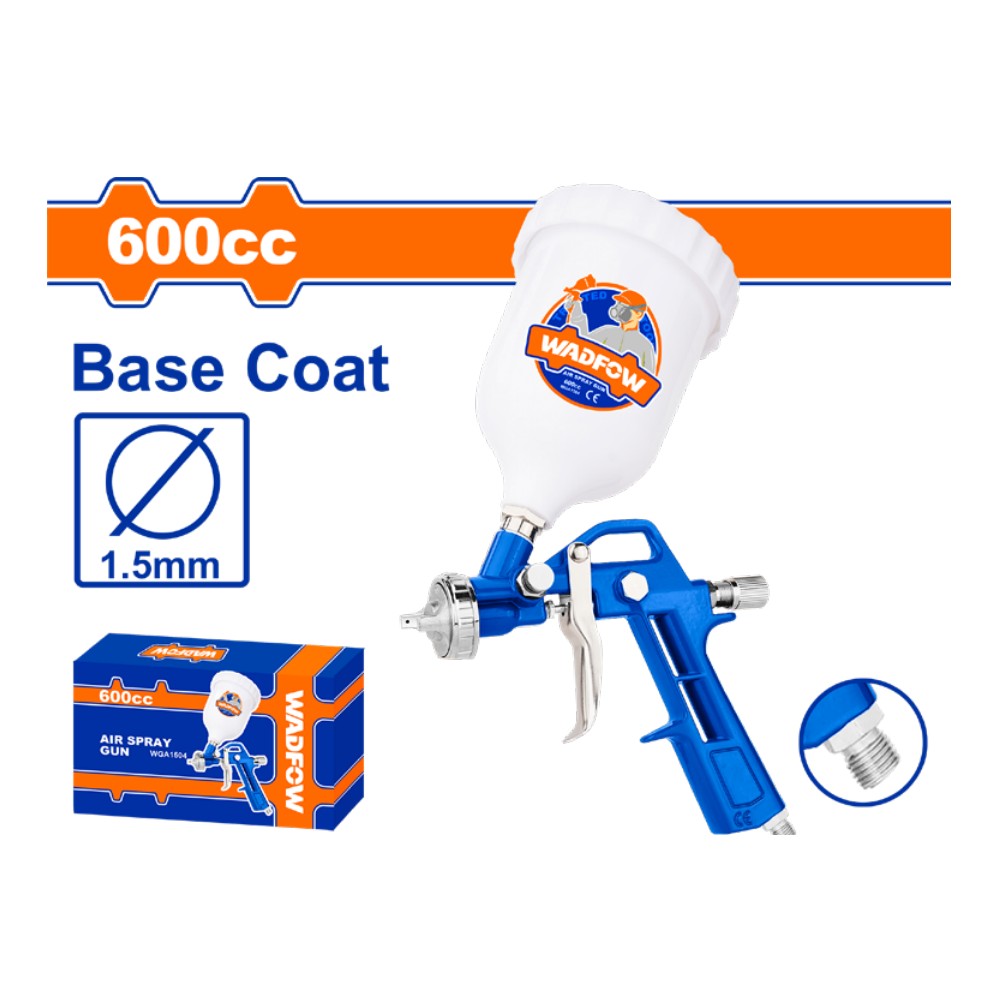 [WGA1504] Soplete de pintura 600CC 1,5MM vaso plástico