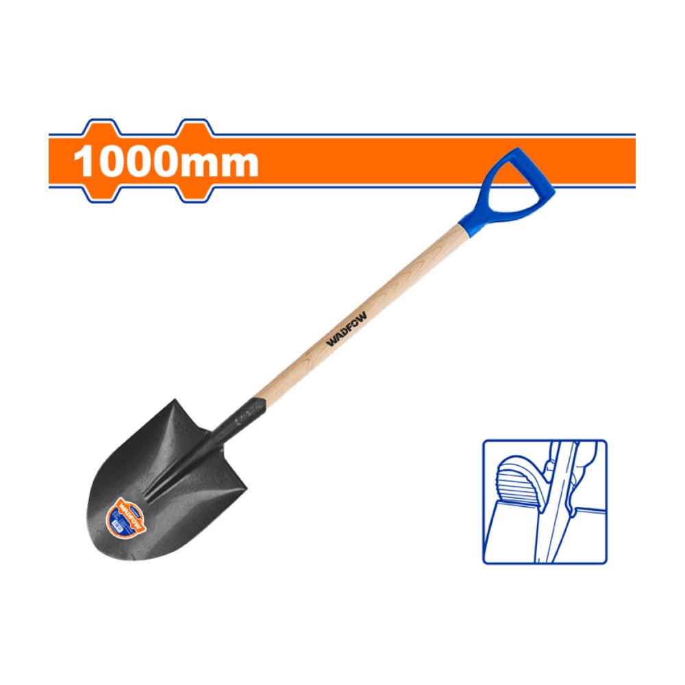 [WSE1327] Pala de acero m/madera puntona