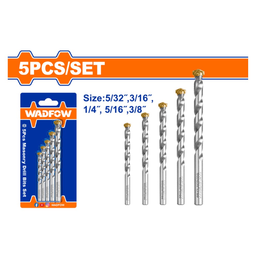 [UWMJ2K01] Juego de brocas 5PCS para concreto