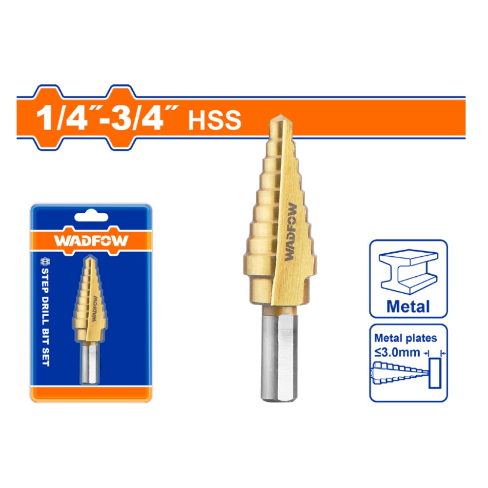 [UWJD2403] Broca escalonada 1/4"-3/4"