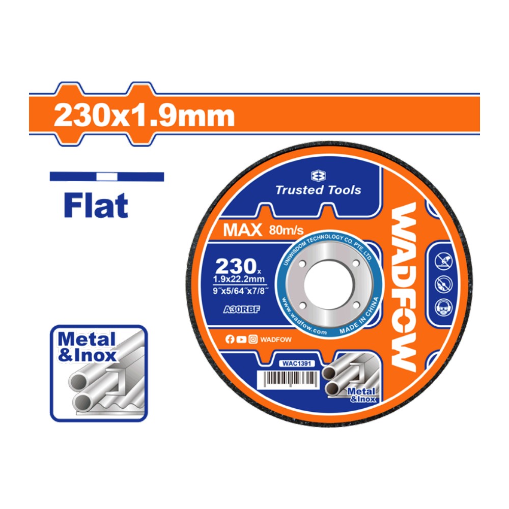 [WAC1391] Disco corte metal 9"X1/16"