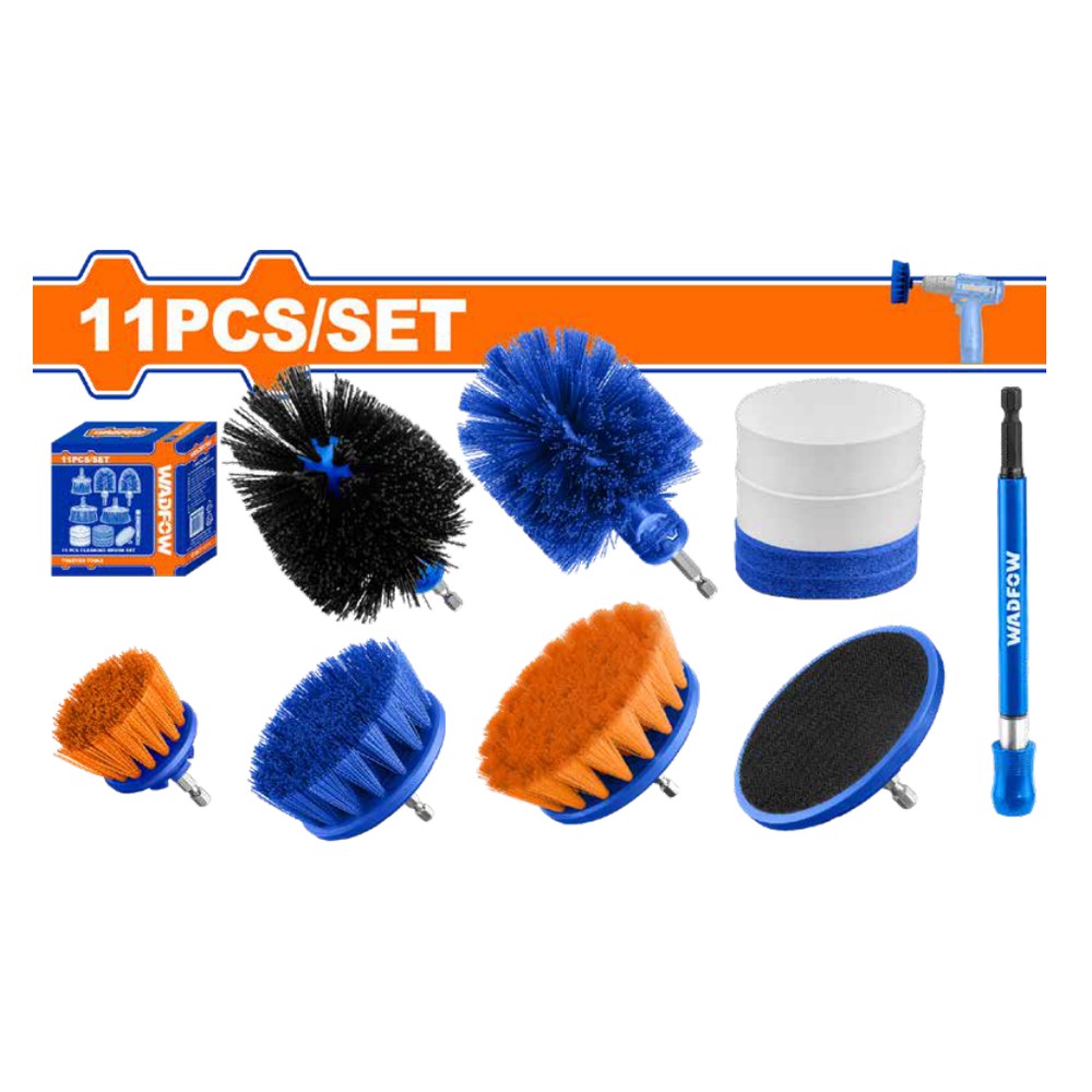 [WND5403] Juego de cepillos 11PCS 1/4" p/taladro