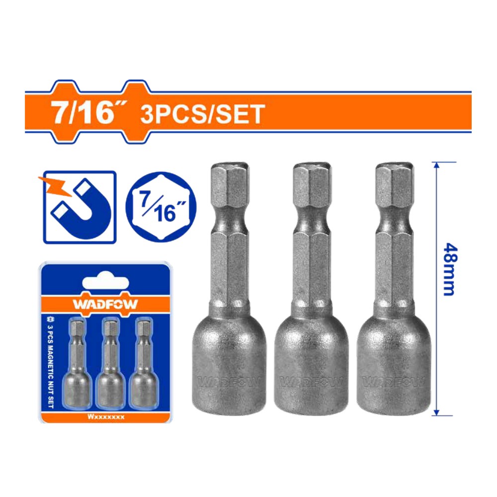 [UWWR1K12] Copa hexagonal magnetica 3PCS 7/16"