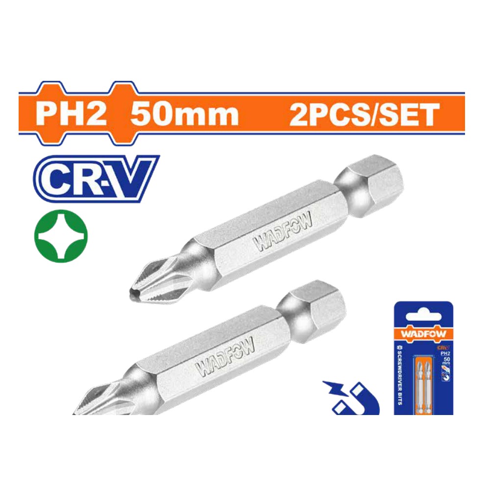 [WSV2K12] Puntas de destornillador PH2 (50mm) set 2 PCS