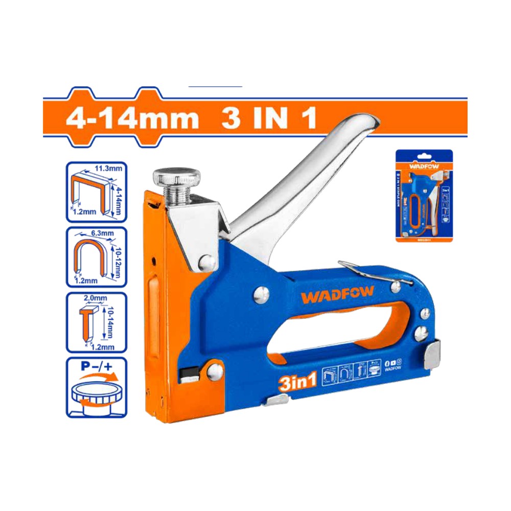 [WGU2614] Grapadora 4-14MM/10-12 clavos 3 en 1