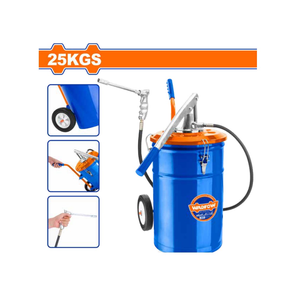 [WHY2A25] Engrasador manual tanq 25 kg,alt/440mm-mang 1,5MTS