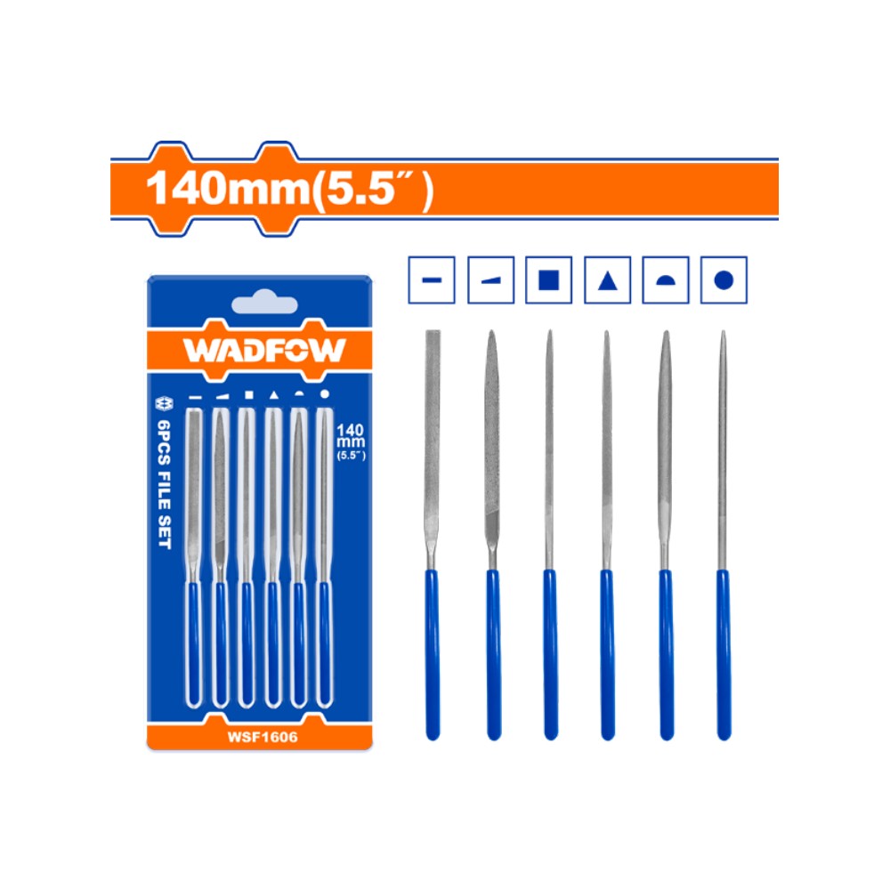 [WSF1606] Set limas de presicion 4" 6 piezas p/joyero