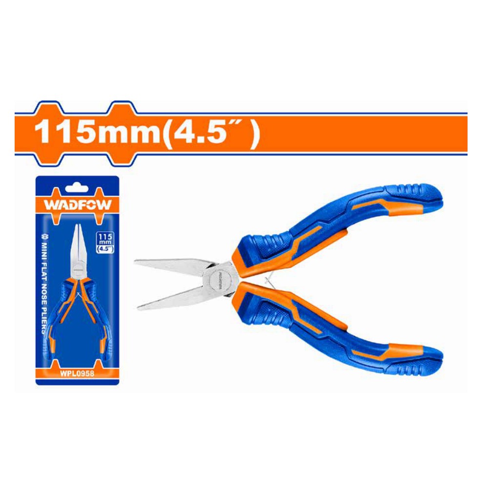 [WPL0958] Pinza mini punta 4,5" sin corte 115MM