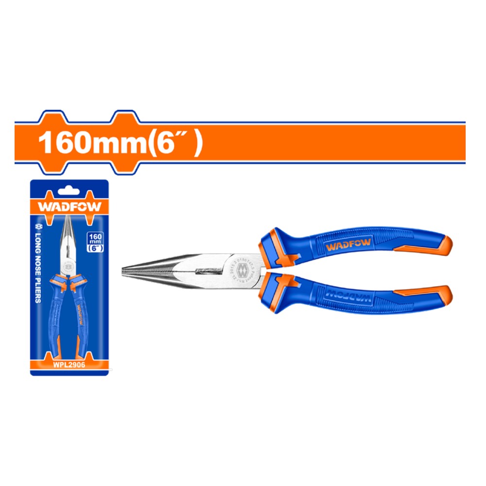 [WPL2906] Pinza punta larga 6" 160MM azul