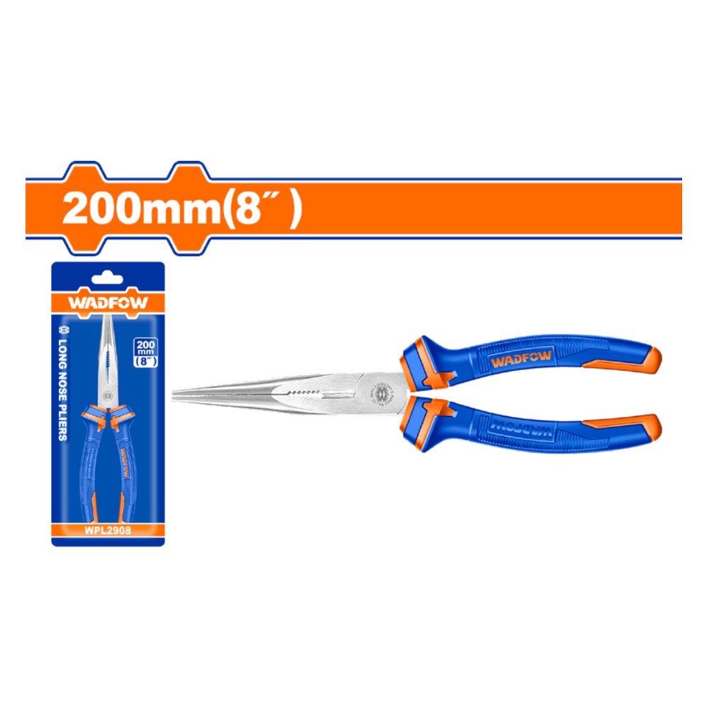 [WPL2908] Pinza punta larga de 8"/200MM azul