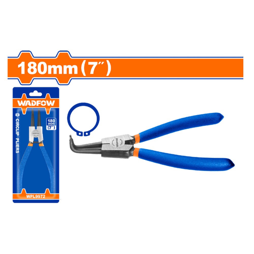 [WPL9972] Pinza circlip cabeza doblada 7" (cierre externo) p/seguros