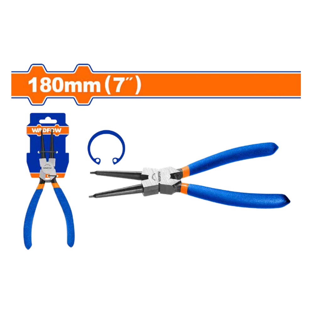 Pinza circlip cabeza recta 7" (cier) funda