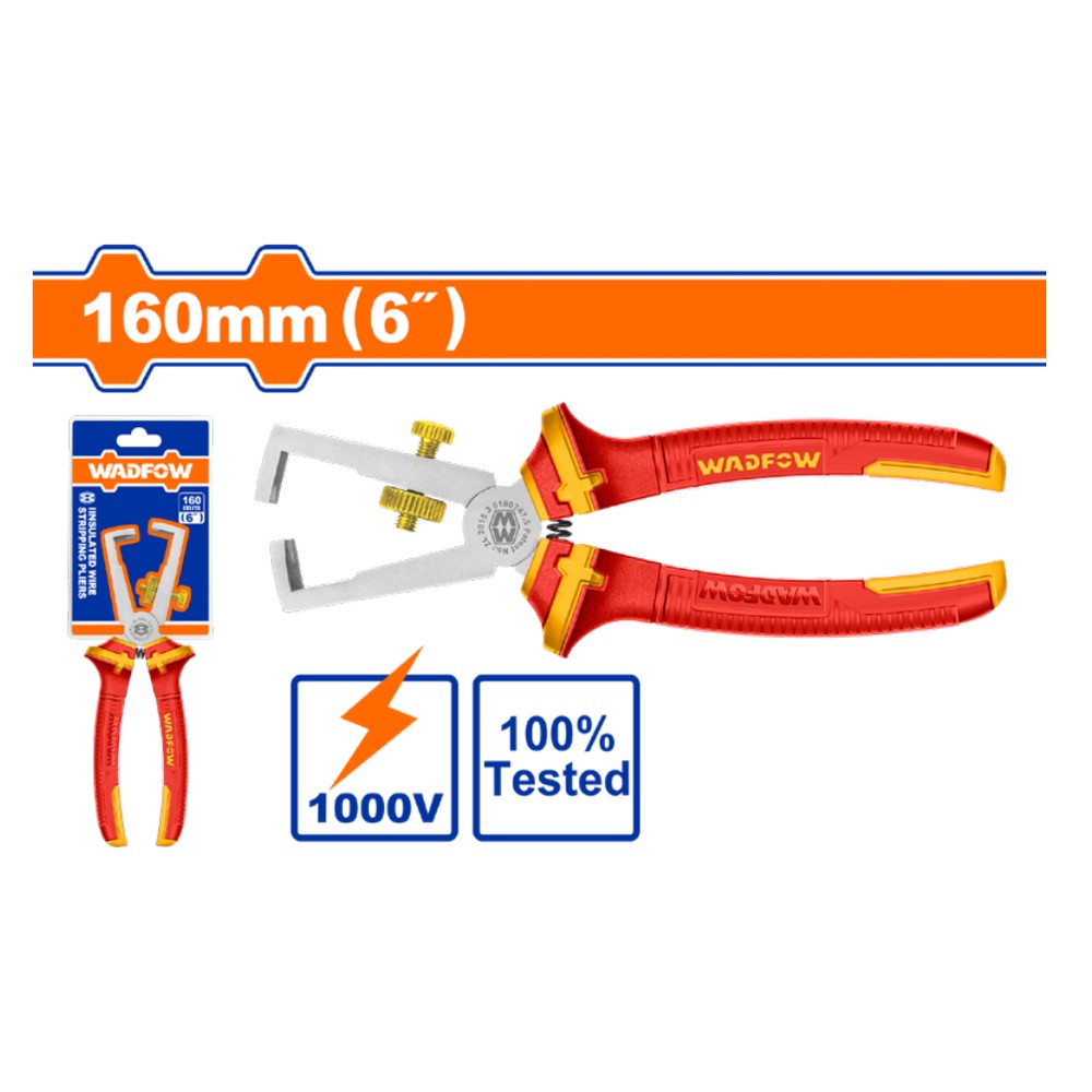 Pinza pelacables aislados electricista 6" 1000V