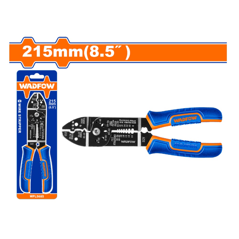 Pinza cortadora y peladora de alambre 215MM 8.5"