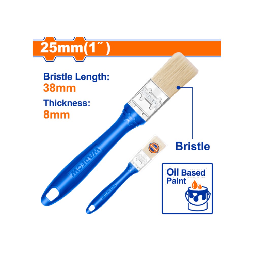 Brocha para pintura de 1" (25 mm) mango plástico
